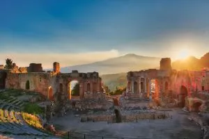 Taormina, the Greek Roman Theatre
